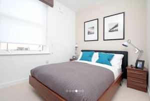 airy bright bedroom high ceilings