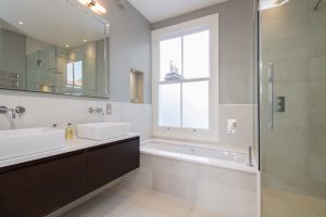 modern ensuite bathroom master bathroom new large big spacious walk in shower